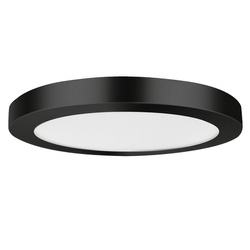 Plafon YORK śr. 33cm I czarny I 24W LED, barwa ciepła 3000K