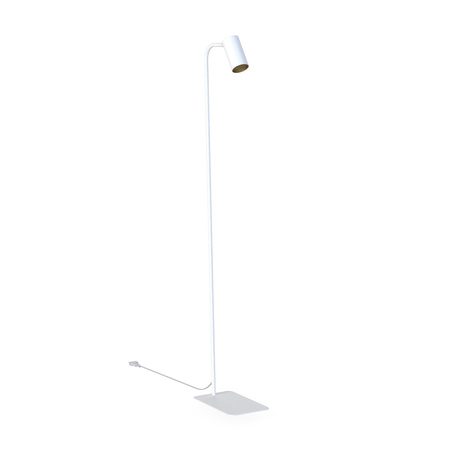 Lampa podłogowa MONO 120cm GU10 | biały/złoty