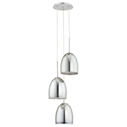 Lampa wisząca ALFA RONDA CHROM 3xE27 34cm | 60143