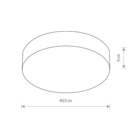 Plafon ARENA GRAPHITE 40cm 3xE14 | grafit 10178