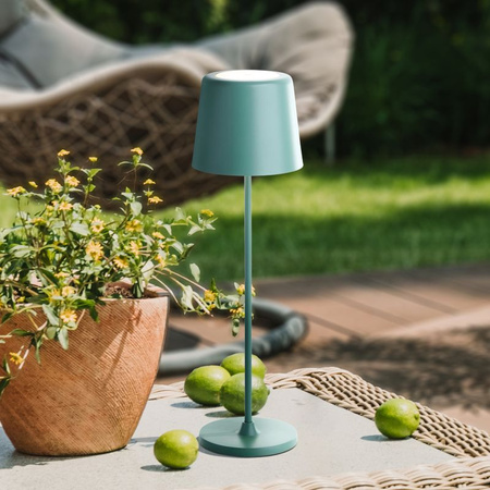 Lampa stołowa do domu i na zewnątrz regulowana wysokość Xaana LED DIM | Zielony
