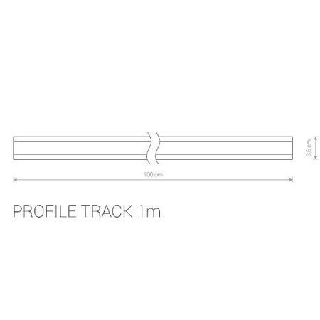 Szyno-przewody  PROFILE TRACK 1m 9450