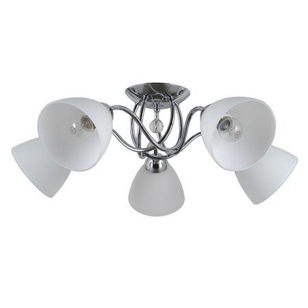 Lampa sufitowa Lugano szer. 50cm 5xE27 | chrom