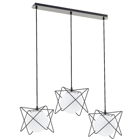 Lampa wisząca ALFA SAGITO TRACK CZARNO-BIAŁA 3xE14 20cm | 62201