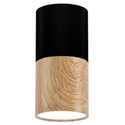 Lampa sufitowa TUBA 2282862, czarny + drewno, 1x15W GU10