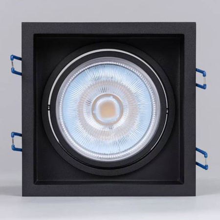 Oprawa wpuszczana oczko sufitowe CROSTI LANA SQ L szer. 17cm | czarny