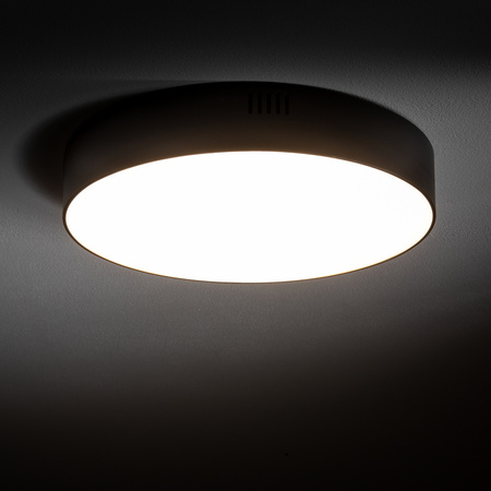 Plafon LID ROUND LED 21cm 35W barwa neutralna 4000K | czarny