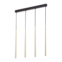 Nowoczesna lampa wisząca PIANO GOLD 4x G9 10W | złoty 6422