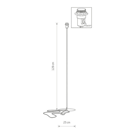 Podstawa lampy system PETIT stal lakierowana | biały 8345