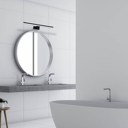 Kinkiet nad lustro do łazienki SHINE LED BLACK 13,8W 60cm | czarny
