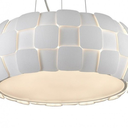 Lampa wisząca nad stół, do salonu biała ambient Zuma Line SOLE śr.46cm 5xE27