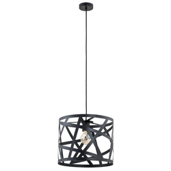 Lampa wisząca ALFA AGAPA CZARNA 1xE27 38cm | 60310