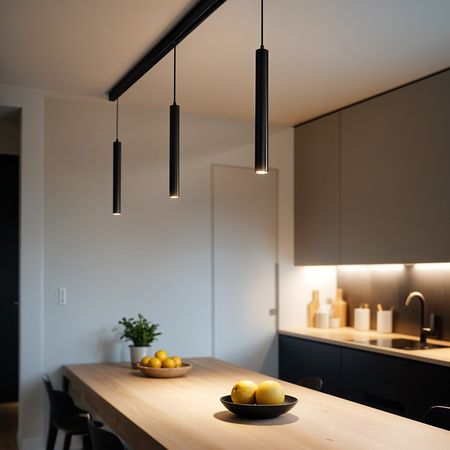 Sopel do szyny magnetycznej LED 40cm 10W 4000K neutralna | czarny