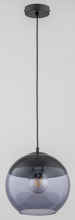 Lampa wisząca do salonu HIRA E27 wys. 90cm | szary