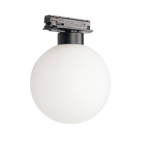 Lampa do szynoprzewodu jednofazowego BOLA, biała kula, 1x5W G9