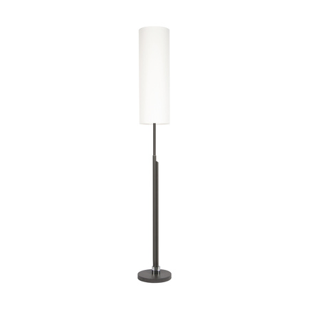 Lampa podłogowa Eleganta w zestawie Zintegrowana dioda LED 1800 lm+500 lm 3000 K 22 W antracytowy metal/czarny kabel z tkaniny/biały klosz z tkaniny 15921123