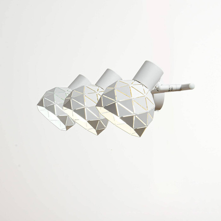 Nowoczesny spot sufitowy biały REUS 3 pkt.