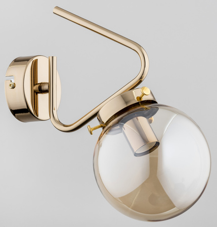 Kinkiet ALFA BARSUM ZŁOTY 1xE14 15cm | 27580