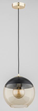 Lampa wisząca do salonu HIRA E27 wys. 90cm | złoty