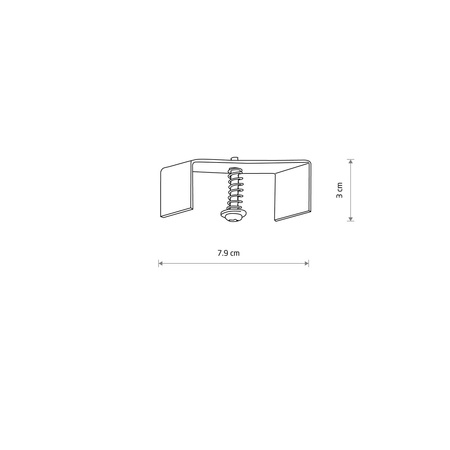 Blaszka montażowa systemu CTLS RECESSED FIXING SET