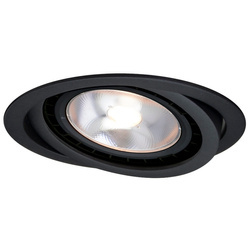 Oczko wpuszczane ruchome NERO, czarne, 1x50W GU10/AR111