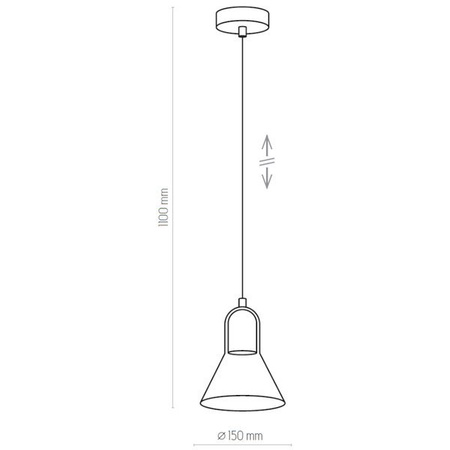 Nowoczesna lampa wisząca czarny/grafitowy VICHY 2430 2430