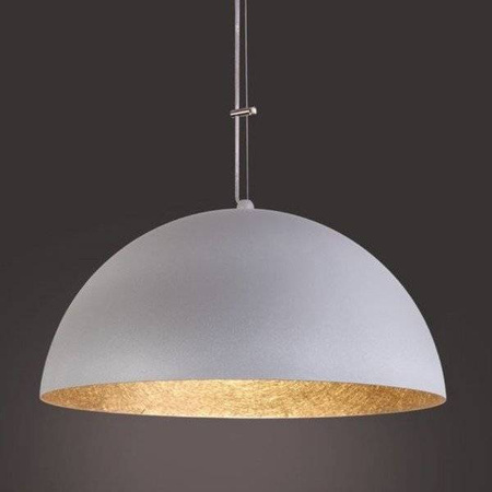 Lampa wisząca SFERA szaro - złota 35cm