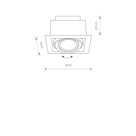 Lampa wpuszczana DOWNLIGHT WHITE ES111 9575