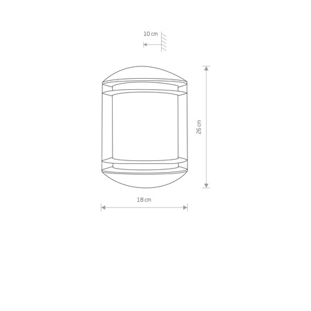 Lampa elewacyjna Quartz E27 zewnętrzna 3411