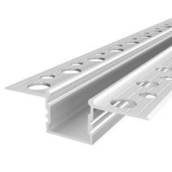 Profil LED GK18-3 podtynkowy 100cm szer. 46mm | do osłonek C1 C4 | srebrny