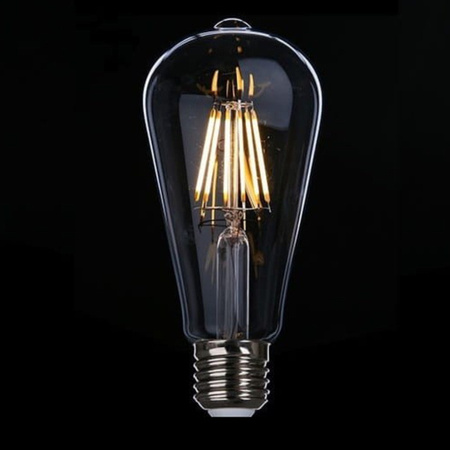 Żarówka łezka LED E27 ST64 4W filament EDISON VINTAGE | barwa ciepła