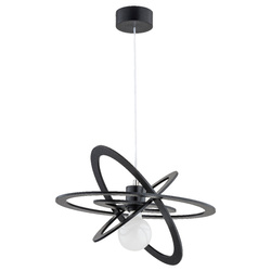 Lampa wisząca ALFA ORLANDO CZARNA 1xE27 34cm | 62141