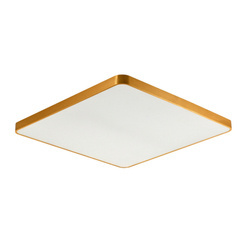 Lampa sufitowa plafon kwadratowy SIERRA LED 80W szer. 80cm | złoty