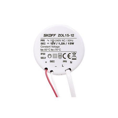 Zasilacz do puszkowy LED 12V SKOFF ZOL 7W 12V