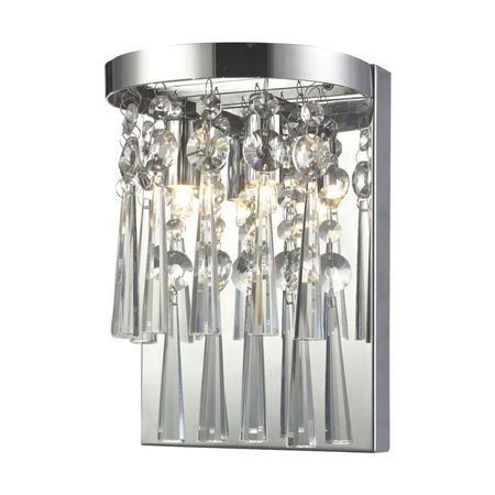Kinkiet w stylu glamour LUXORIA kryształki 9018128