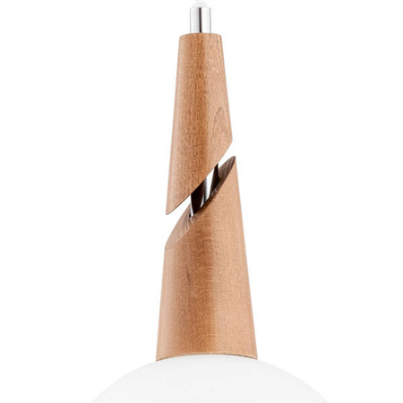 Lampa wisząca nad stół ATOL SILVER E27 wys. 80cm | brązowy