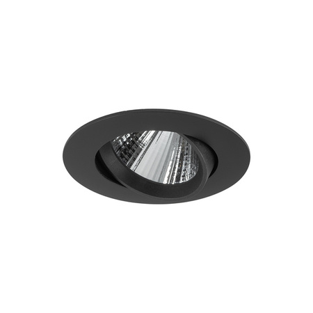 Lampa podtynkowa EGINA LED szer. 11cm 10W barwa ciepła 3000K | czarny 10553