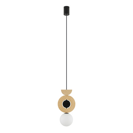 Lampa wisząca DROPS WOOD B 216,5cm G9 | drewno/czarny 11174