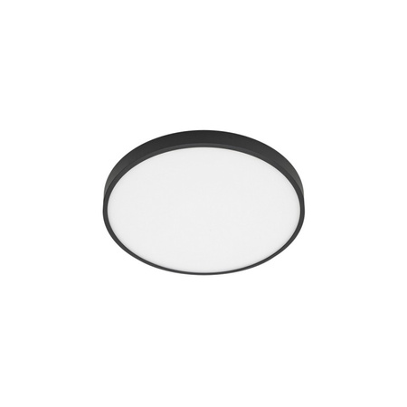 Plafon RIBERIO śr. 28cm 30W LED ciepła biel 3000K | czarny