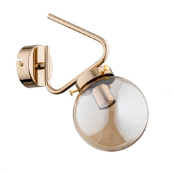 Kinkiet ALFA BARSUM ZŁOTY 1xE14 15cm | 27580