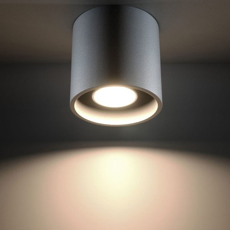 Sollux Plafon ORBIS 1 Aluminium szary 12W LED , SL.0018