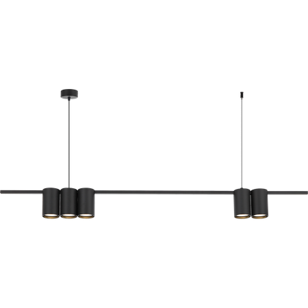 Lampa wisząca (listwa) GENESIS BLACK 5xGU10
