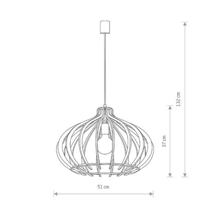 Lampa wisząca IKA I D  4174  wys. 132cm