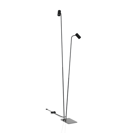 Lampa podłogowa podwójna MONO 120cm 2xGU10 | czarny