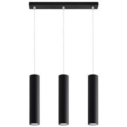 Lampa Wisząca LAGOS 3 czarny stal, GU10, 3 x 40 W, SL.0329