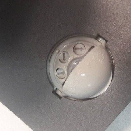 Lampa nad drzwi QUAZAR 13 SZARA z czujnikiem