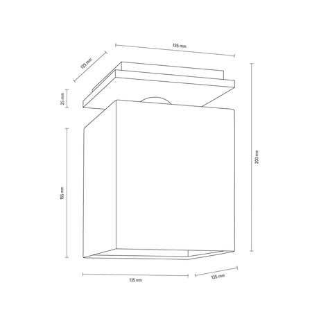 SPOTLIGHT lampa sufitowa RIVOLI Metal Chrom Abażur Biały, 8582128 8582128_SL