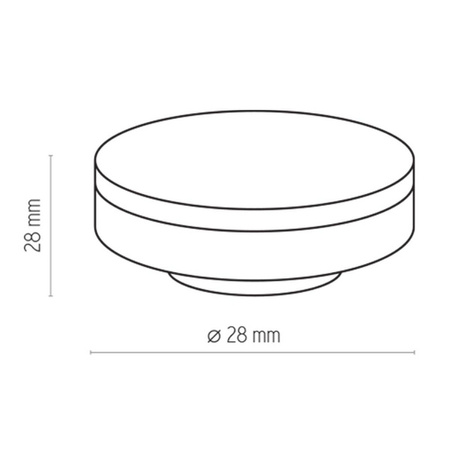 Żarówka LED 28mm ST GX53 biała ciepła 3000K 6W 3579