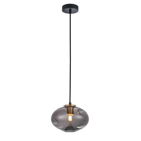 Lampa wisząca HATELLA śr. 22cm E27 | miedziany/dymiony