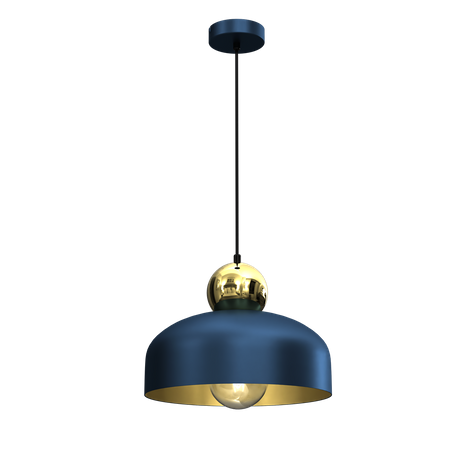 Lampa Wisząca HARALD GOLD/NAVY BLUE 1xE27